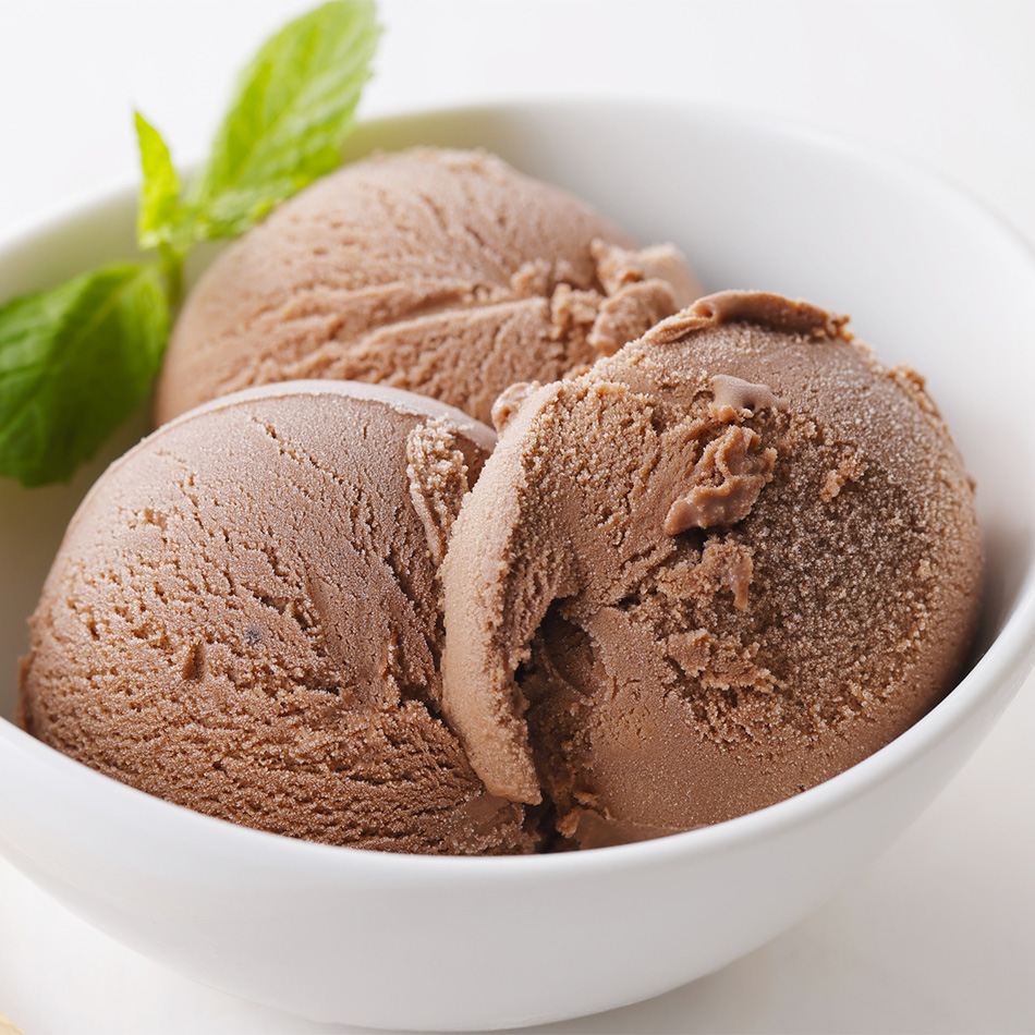 ミルン牧場の搾りたての牛乳で作ったアイスクリーム チョコレート味